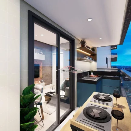 Imagem Apartamento com 1 dormitório à venda, 48 m² por R$ 438.782,00 - Vila Guilhermina - Praia Grande/SP