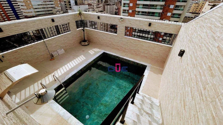 Imagem Cobertura com 3 dormitórios à venda, 357 m² por R$ 3.500.000 - Pompéia - Santos/SP