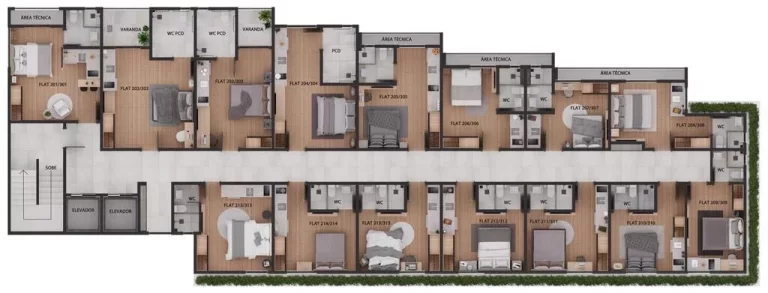 Imagem Flat à venda, 25 m² por R$ 397.399,91 - Cabo Branco - João Pessoa/PB