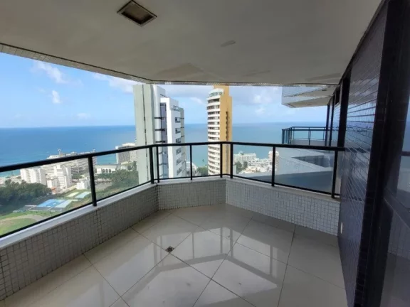 Imagem MANSÃO MONT SAINT MICHEL - 4 SUITES COM 275,09m² PRIVATIVOS - 04 VAGAS - VISTA MAR - ANDAR ALTO - NO PONTO MAIS NOBRE DE ONDINA por R$ 3.100.000,00