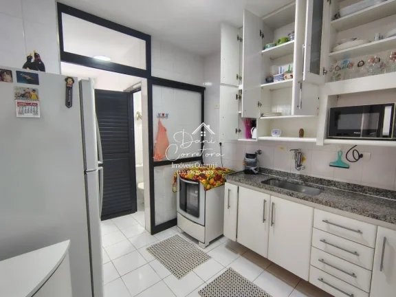 Imagem Apartamento à venda em Guarujá-SP, Morro do Maluf: 3 quartos, 1 suíte, 2 salas, 3 banheiros, 1 vaga de garagem, 126m².