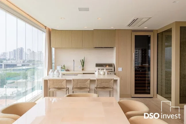 Imagem Com projeto da renomada arquiteta Fernanda Negrelli, esse apartamento de 229m2 imprime de forma harm...