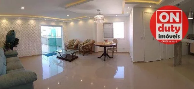 Imagem Penthouse com 3 dormitórios à venda, 134 m² por R$ 580.000,00 - Jardim Três Marias - Guarujá/SP