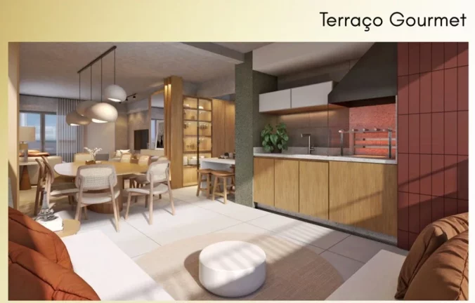 Imagem Luxuoso apartamento de 3 quartos e 3 suítes à venda em Santo André-SP, Jardim Bela Vista! 135m², 4 banheiros, 3 vagas de garagem no Condomínio Vitrúvio.