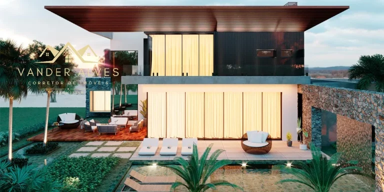 Imagem Casa de luxo à venda em Foz do Iguaçu-PR, no condomínio Golf CLUB com 4 quartos, 3 suítes, 6 salas, 5 banheiros, 3 vagas de garagem