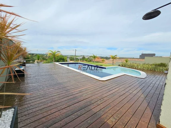 Imagem Casa moderna com quintal 3 suítes à venda, 261 m² por R$ 2.550.000 - Condomínio Terras de Itaici - Indaiatuba/SP