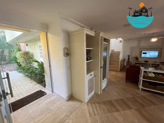 Imagem Casa em condomínio pé na areia c/ vista ao mar para venda e locação em Juquehy com 4 suítes, 10 pes. 201m² de área construída | Juquehy Imobiliária