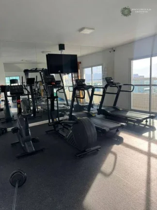 Imagem Apartamento com 3 dormitórios à venda, 136 m² por R$ 800.000 - Vila Guilhermina - Praia Grande/SP