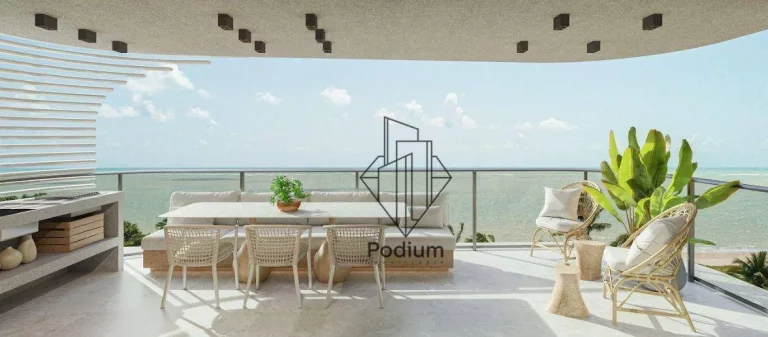 Imagem Apartamentos com varanda/sacada a 82 metros da praia de Camboinha/Cabedelo. - AP1525.