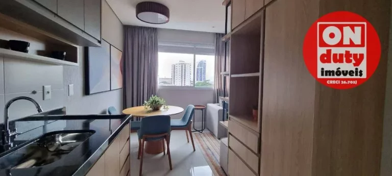 Imagem Apartamento com 1 dormitório à venda, 44 m² por R$ 640.000,00 - Ponta da Praia - Santos/SP