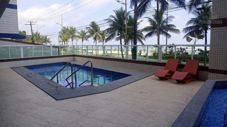 Imagem Apartamento com SACADA GOURMET 2 Dormitórios FRENTE MAR na Praia Grande!