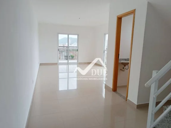 Imagem Apartamento Duplex com 3 dormitórios à venda, 131 m² por R$ 989.000,00 - Vila Matias - Santos/SP
