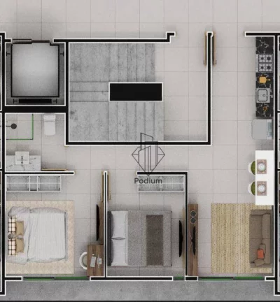 Imagem Apartamentos com excelente localização nas proximidades de shopping, hospitais, farmácias no Bairro dos Estados - AP1720
