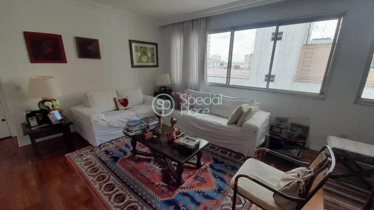 Imagem Ótimo apartamento com 165m² em Higienópolis. Living com amplos janelões, sala de jantar, lavabo,...