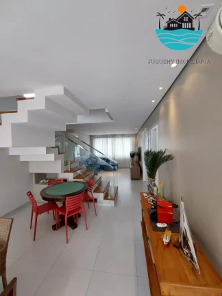 Imagem Casas para Alugar Temporada Juquehy - (Canto direito) pertinho da praia, 5 suítes, piscina aquecida, sauna, máx. 14 pessoas | Juquehy Imobiliária