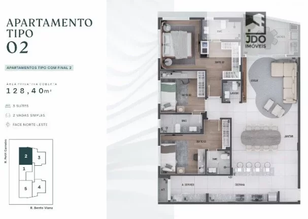 Imagem Apartamento a Venda no bairro Água Verde - Curitiba, PR