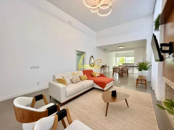 Imagem Excelente Casa no Condomínio Riviera Estilo contemporânea! Composta por 4 suítes, sendo 2 americanas,