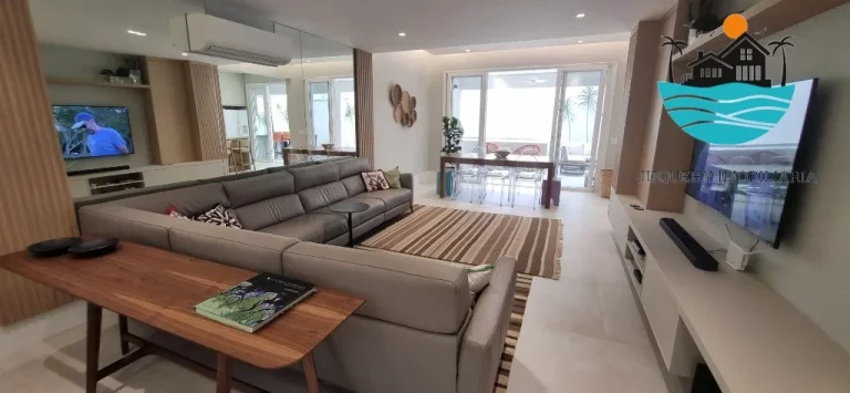 Imagem Casa Temporada Juquehy em Condomínio - com 5 suítes, 1 térrea, 3 vagas, piscina privativa, 150m da praia - Max. 10 pessoas | Juquehy Imobiliária