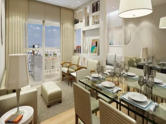 Imagem Apartamento de Luxo no Centro de São Bernardo do Campo-SP 3 quartos, 1 suíte, 2 banheiros, 2 vagas, 94m² - Condomínio Helbor Trilogy Home.