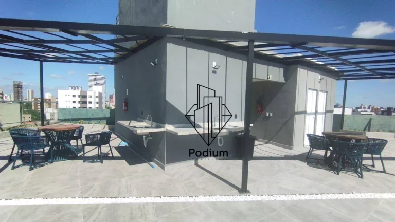 Imagem Flat mobiliado e equipado à beira mar e com vista mar lateral no Bessa -FL0884.