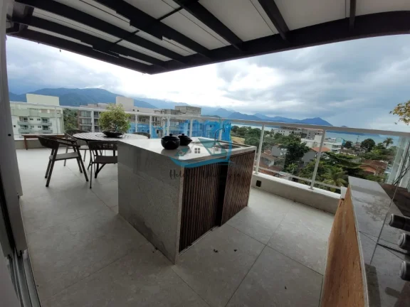 Imagem Apartamento cobertura penthouse com 4 suítes, vagas para 4 carros, 251 m² a venda no Itaguá em Ubatuba.