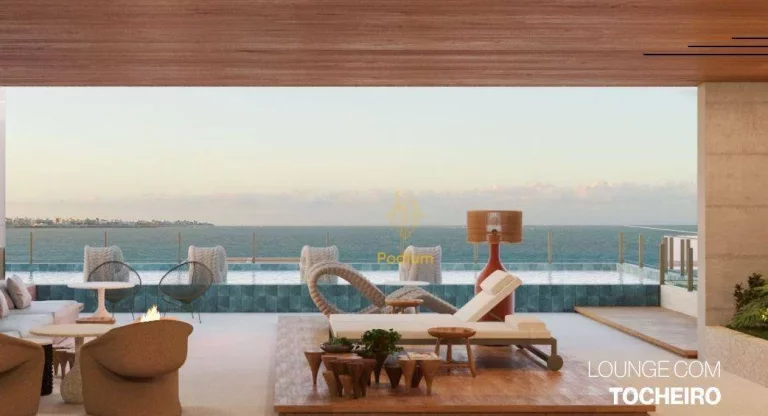 Imagem Apartamento com varanda/sacada gourmet e área de lazer a beira mar da praia do Bessa - AP0730