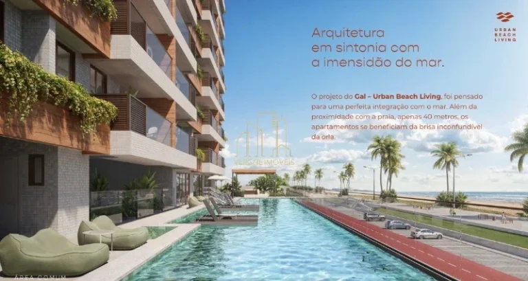 Imagem Apartamento à venda em Salvador-BA, GAL URBAN BEACH LIVING, no ORLA DO CORSARIO: 1 quarto, 1 suíte, 1 sala, 1 vaga de garagem, 46,67 m²!