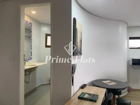 Imagem Flat disponível para locação no Hotel Paulista Wall Street na Bela Vista, com 55m², 1 dormitório e 1 vaga de garagem