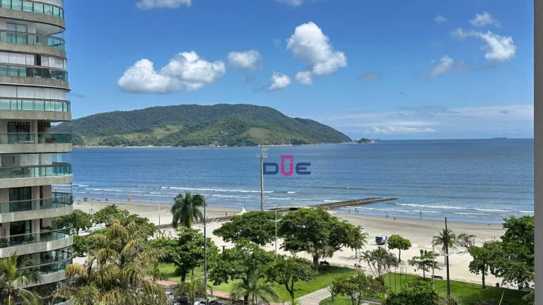 Imagem Apartamento com 3 dormitórios para alugar, 130 m² por R$ 8.800,00/mês - Boqueirão - Santos/SP