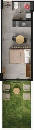 Imagem Studio à venda, 19 m² por R$ 417.164,99 - Bessa - João Pessoa/PB