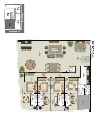 Imagem Apartamento Alto Padrão, 04 Suites, 04 Vagas de Garagem, Area de Lazer Completa, Praia do Morro, Guarapari - ES