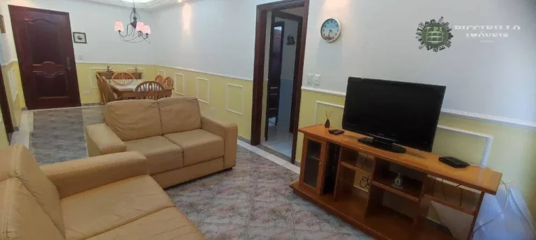 Imagem Apartamento com 2 dormitórios para alugar, 86 m² por R$ 4.000,02/mês - Vila Guilhermina - Praia Grande/SP