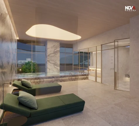 Imagem Descubra um novo lar em lançamento na Praia da Costa, Vila Velha. Este apartamento, localizado na R...