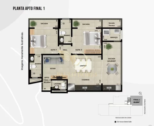 Imagem APARTAMENTO DE 2 DORMITÓRIOS A VENDA NO ITAGUÁ EM UBATUBA-SP