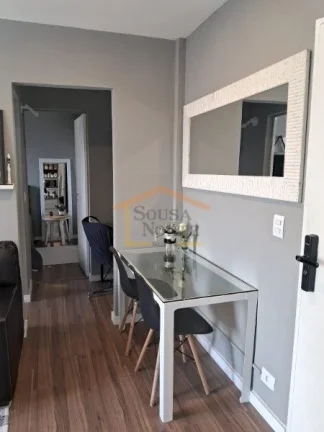 Imagem Apartamento 1 dormitório, 1 banheiro social, piso laminado novo, elétrica e iluminação em plafon...