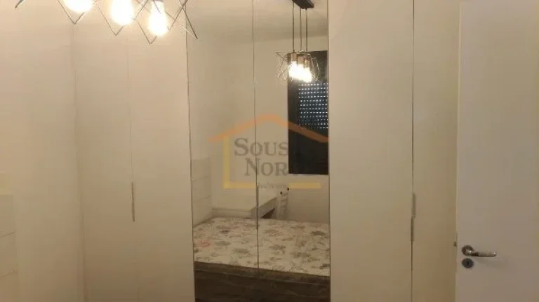 Imagem Apartamento com 41m², dispõe de 1 dormitório, 1 banheiro, sala, cozinha, armários na cozinha e d...