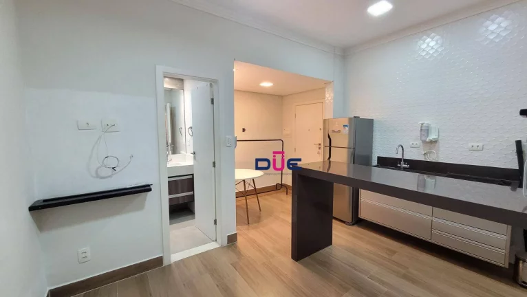Imagem Kitnet para alugar, 22 m² por R$ 2.280/mês - Gonzaga - Santos/SP