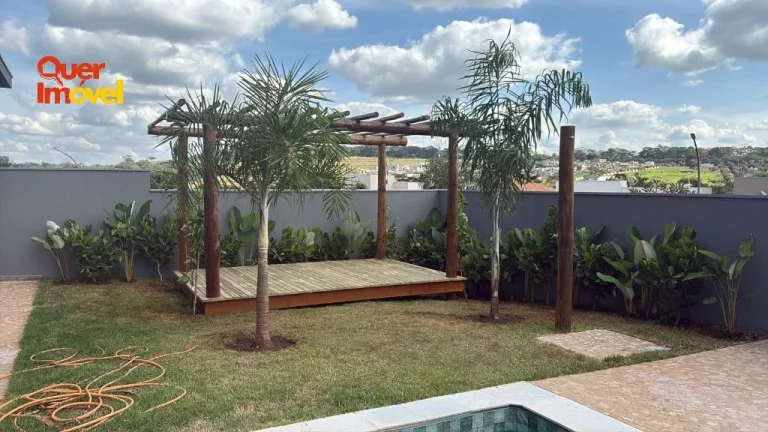 Imagem Casa de Luxo em Condomínio à Venda em Ribeirão Preto-SP no Bairro Bonfim Paulista: 3 Quartos, 3 Suítes, 1 Sala, 4 Banheiros, 4 Vagas, 180m².