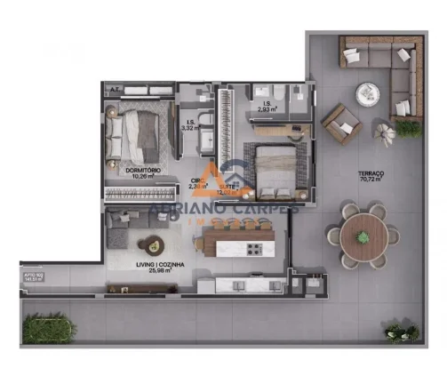 Imagem Comprar Apartamento no bairro Gravata na cidade de Navegantes-sc