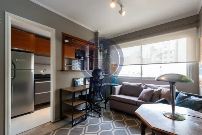 Imagem Apartamento à venda na Consolação, São Paulo-SP! 1 quarto, 2 salas, 1 banheiro, 1 vaga de garagem! Venha conferir!