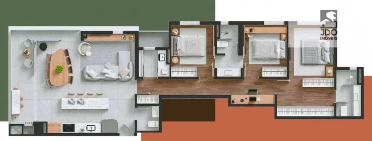 Imagem Apartamento a Venda no bairro Portão - Curitiba, PR