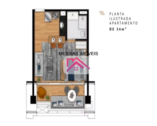 Foto do imóvel: APARTAMENTOS DE 1 E 2 DORMITÓRIOS E 1 VAGA - JK SQUARE ITAIM