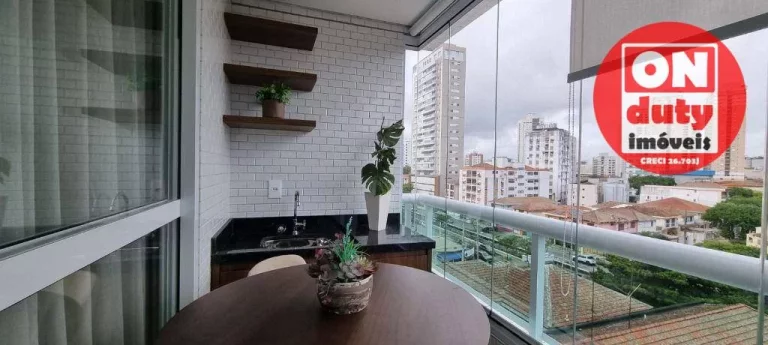 Imagem Apartamento com 2 dormitórios à venda, 76 m² por R$ 1.162.530,00 - Ponta da Praia - Santos/SP