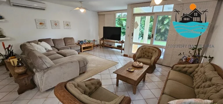 Imagem Casa a Vendas - Condomínio 4 suítes, 3 vagas, serviço de praia, piscina coletiva, sauna, jogos - 240m² de área construída | Juquehy Imobiliária.