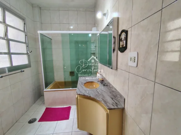 Imagem Apartamento à venda em Guarujá-SP: 3 quartos, 1 suíte, 2 salas, 3 banheiros, 2 vagas de garagem, 209m² - Bairro Pitangueiras!