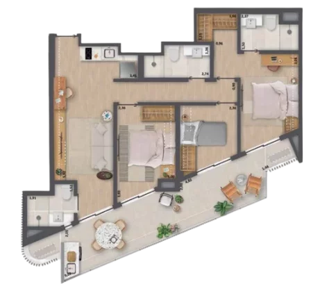 Imagem Apartamento para Venda em Rio de Janeiro / RJ no bairro Copacabana