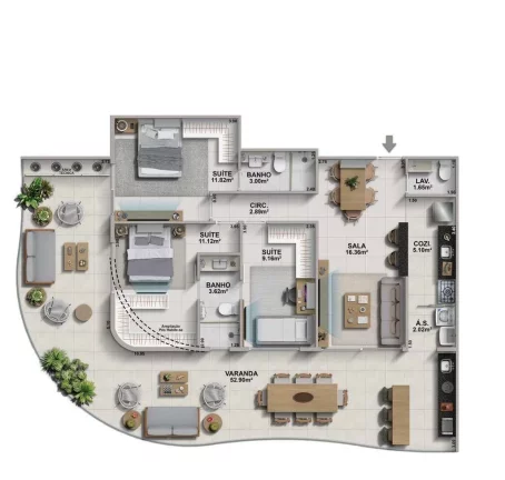 Imagem Ondara - Apartamento à venda no bairro Recreio dos Bandeirantes - Rio de Janeiro/RJ