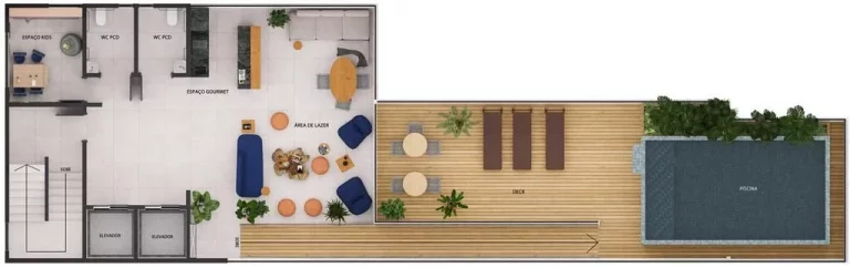 Imagem Flat à venda, 25 m² por R$ 397.399,91 - Cabo Branco - João Pessoa/PB