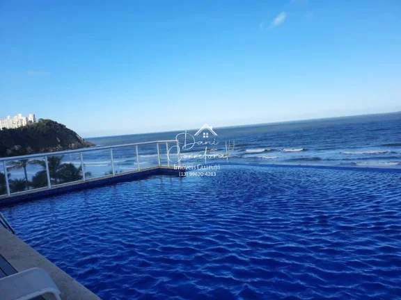 Imagem Imperdível apartamento garden frente mar no Tombo com lazer, 2 quartos, 2 suítes, 2 salas, 3 banheiros, 2 vagas, 150m²!