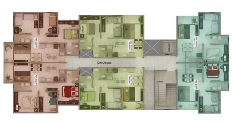 Imagem Apartamento com 2 dormitórios à venda, 46 m² por R$ 272.864,97 - Tambiá - João Pessoa/PB
